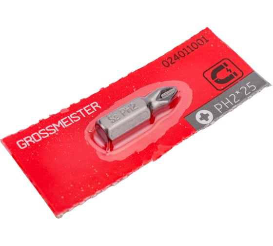 Бита для шуруповерта PH2, 25 мм GROSSMEISTER 024011001 1