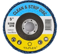 Зачистной коралловый диск TILFLEX на УШМ (Medium) Coral-Button Wheel (синий) 125 мм TL43M
