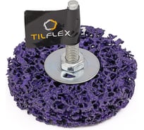 Зачистной коралловый диск TILFLEX на шпинделе Coral-Button Wheel (фиолетовый), 75 мм TL83