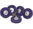 Зачистной коралловый диск TILFLEX на шпинделе Coral-Button Wheel (фиолетовый), 75 мм TL83 8