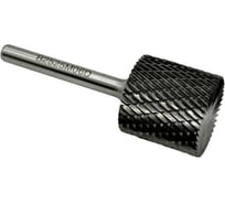 Бор-фреза твердосплавная TORNERI тип В252506 (цилиндрическая), 25.0 мм, хвостовик 6 мм, торцевой зуб, двойная насечка Т025352