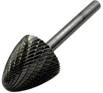 Бор-фреза твердосплавная TORNERI тип F252506 (сфероконическая), 25.0 мм, хвостовик 6 мм, двойная насечка Т025365