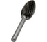 Бор-фреза твердосплавная TORNERI тип Н194106 (пламевидная), 19.0 мм, хвостовик 6 мм, двойная насечка Т025372 3