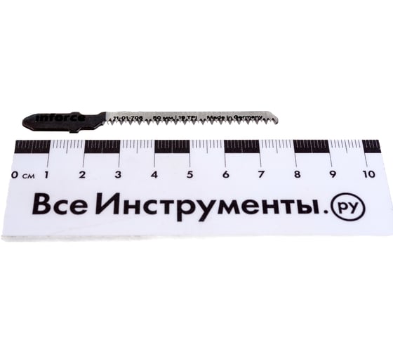 Пилки по дереву 5 шт, 50 мм для лобзика Inforce 11-01-706