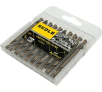 Сверло по металлу двухстороннее 4мм, сталь М2 (10шт/уп) Skole (SM3) SM3-4