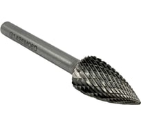 Бор-фреза твердосплавная TORNERI тип G142506 (сфероконическая с заостренным концом), 14.0 мм, хвостовик 6 мм, двойная насечка Т025368