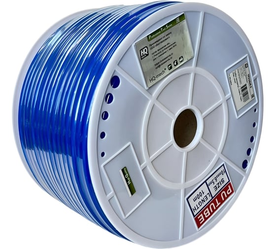 Трубка HQ-mech TPU 10x6.5 синяя, 15 бар, полиуретановая, бухта, 100 м УТ000003979 1