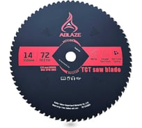 Диск для резки черных металлов, алюминия, меди, пластмасс, латуни и стекловолокна TEBON ABLAZE TFM1400T72