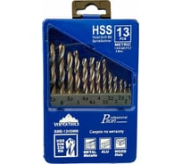 Набор сверл по металлу HSS 13 шт, 1.5-6.5 мм Vertextools 0987-13 18266905