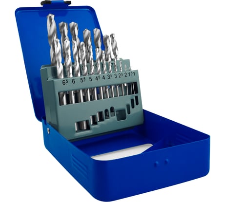 Набор сверл по металлу HSS 19 шт, 1-10 мм Vertextools 0987-19