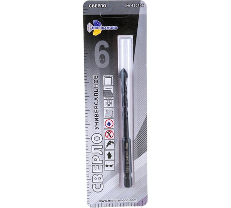 Сверло универсальное TRIO-DIAMOND 6 мм 430106