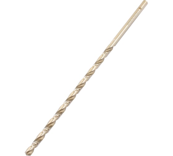 Сверло по металлу TLX 6.3х150х215 ц/х Р6АМ5 длинное с вышлифованным профилем 76268 1