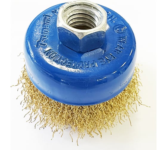 Щетка чашка Tsunami 65 мм, M14, проволока витая латунированная T61100650102022