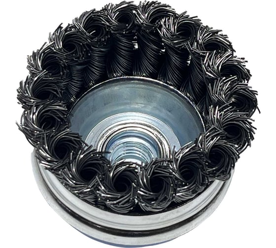 Щетка чашка усиленная Tsunami 100 мм, M14, проволока крученая стальная T61101000202012