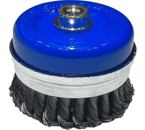 Щетка чашка усиленная Tsunami 75 мм, M14, проволока крученая стальная T61100750202012