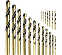 Набор сверл по металлу INGCO 19шт, 1-10мм, HSS AKDB9190
