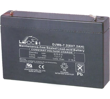 Аккумулятор для ИБП Leoch DJW6-7.2 6В, 7.2 Ач УТ-00001256