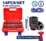Набор ударных головок EMTOP 14 шт.: 10-27 мм, 1/2"DR EMSSD12141 2
