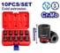 Набор ударных торцевых головок EMTOP 10 шт.: 10-24 мм, 1/2"DR EMSS12101 2