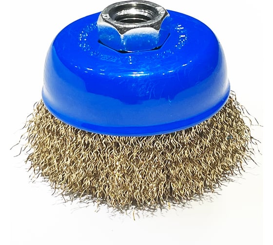 Щетка чашка Tsunami 75 мм, M14, проволока витая латунированная T61100750102022