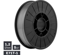 Проволока сварочная ПТК MIG, порошковая газозащитная E71T-1, 1.2 мм, 5 кг СК-00043924