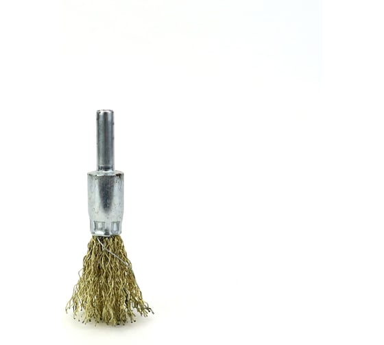 Щетка концевая Eurobrush 25 c хв-м 6, ворс гофр латунир-я сталь 0.30 (13-123) EB-E25BSL 1