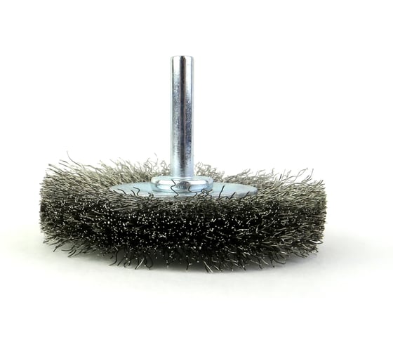 Щетка дисковая Eurobrush 70х11 c хв-м 6х30, ворс гофр нерж сталь 0.20, до 18000 об/мин (13-111) EB-D70SS21 1
