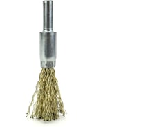 Щетка концевая Eurobrush 10 c хв-м 6х17, ворс гофр латунир-я сталь 0.30 (13-120) EB-E10BSL