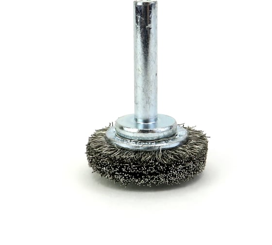 Щетка дисковая Eurobrush 30х9 c хв-м 6х30, ворс гофр нерж сталь 0.20, до 20000 об/мин (13-104) EB-D30SS22 1