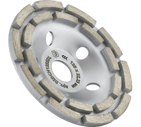 Алмазная чашка 2-рядная Diamond Industrial 125 х 5 х 22,23 мм Segmented Concrete DILITE DIDCH125SDL