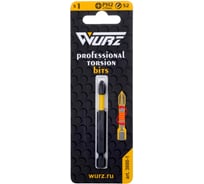 Бита торсионная магнитная WURZ PH2, 70мм, 1шт/блистер 3600-1