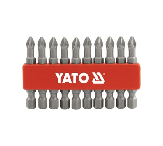 Бита крестовая PН3, 1/4, 50 мм, 10 шт YATO YT-0479