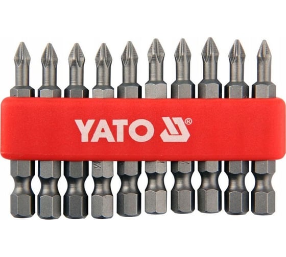 Бита крестовая PН1, 1/4, 50 мм, 10 шт YATO YT-0477 1