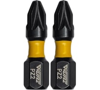 Бита торсионная магнитная WURZ PZ2, 25мм, 2шт/блистер 2430-2