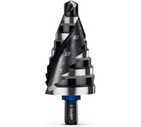 Сверло ступенчатое Зубр BLACK FORCE 9-36 мм, 10 ступеней, винтовая проточка, ПРОФЕССИОНАЛ 29671-9-36-10