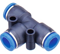 Фитинг Т-образный пластиковый 4 мм CDC Pneumatics PUT 04N
