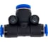 Фитинг Т-образный пластиковый 4 мм на 6 мм CDC Pneumatics PGT 0406N 5