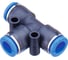 Фитинг Т-обр. пластик 6мм PUT06 PUT 06N CDC Pneumatics 1