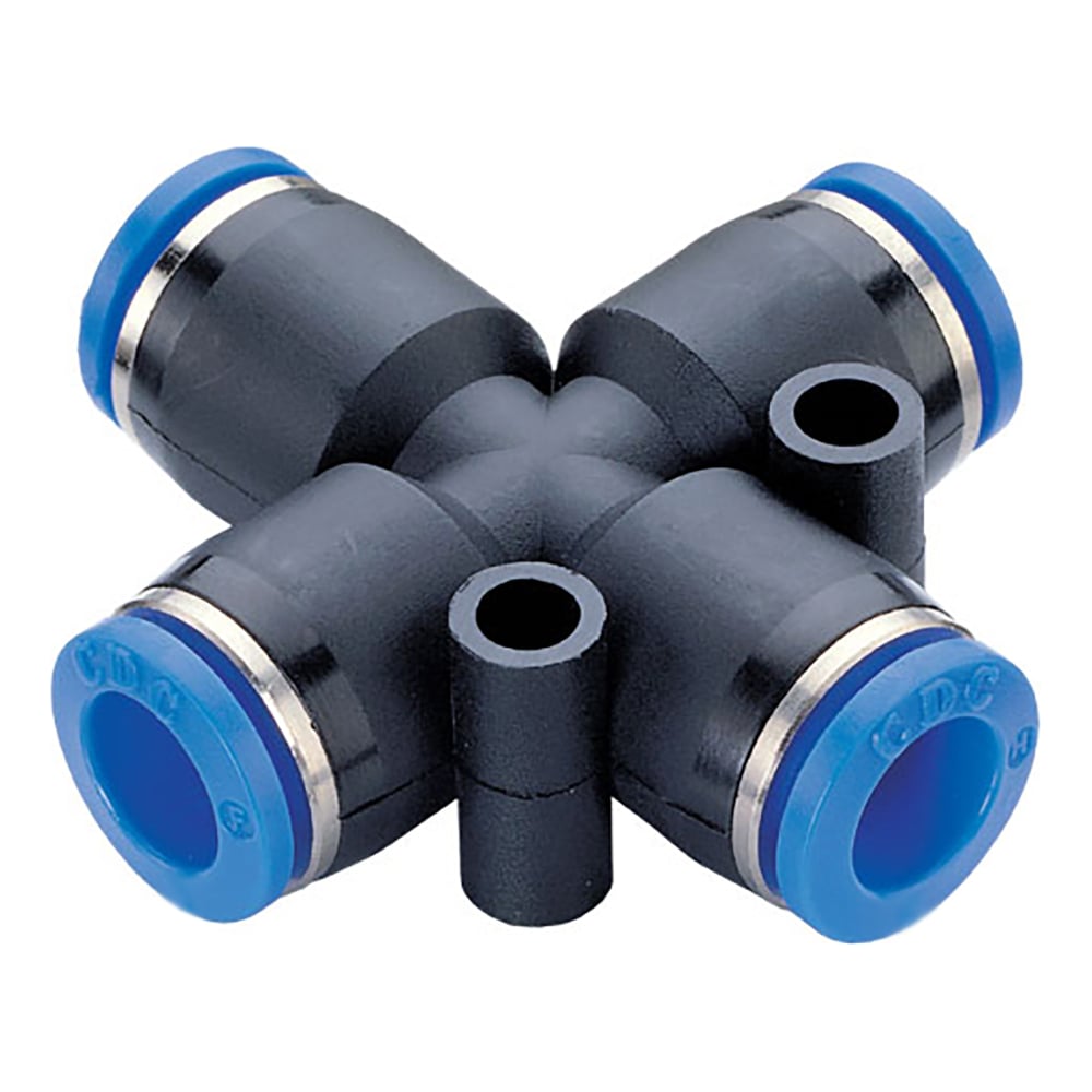 Фитинг крестообразный пластиковый 8 мм CDC Pneumatics PZA 08 - выгодная ...