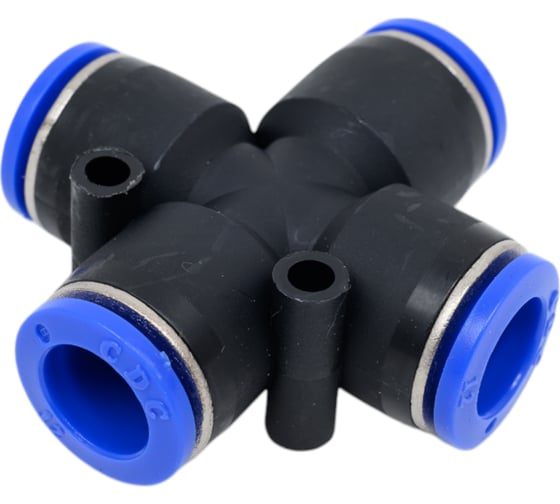 Фитинг крестообразный пластиковый 12 мм CDC Pneumatics PZA 12 1