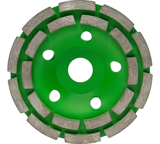Алмазный шлифовальный круг Diamaster АШК 2-рядный GreenLux 125х22.2 мм, спекание/бетон 000.630.0066 1