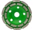 Алмазный шлифовальный круг Diamaster АШК 2-рядный GreenLux 125х22.2 мм, спекание/бетон 000.630.0066 1
