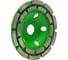 Алмазный шлифовальный круг Diamaster АШК 2-рядный GreenLux 125х22.2 мм, спекание/бетон 000.630.0066 2