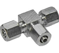 Фитинг металлический зажимной Т-образный трубки ПВХ (10 шт; 8х6 мм) Дали-Авто DA-02432