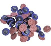 Круг абразивный шлифовальный (50 шт; 25 мм; 100; коричневый) Forsage 48940 F-BD1100A