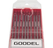 Электроды вольфрамовые GOODEL WT-20 1.6х175 (10 шт) красные WT2016175