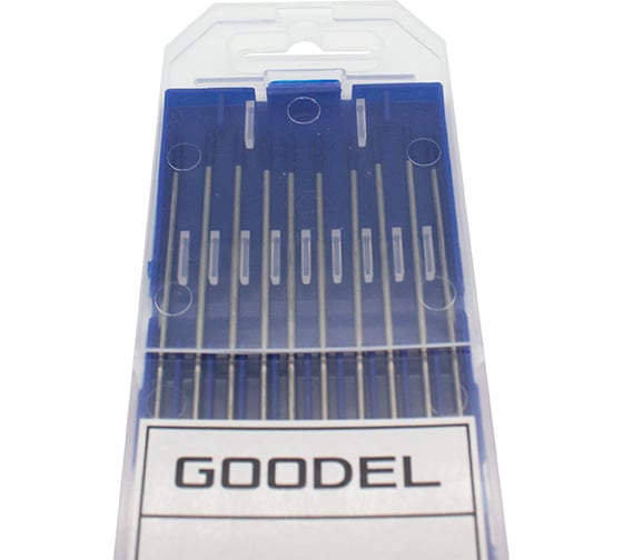Электроды вольфрамовые GOODEL WY-20 3.2х175 (10 шт) темно-синие WY2032175 1