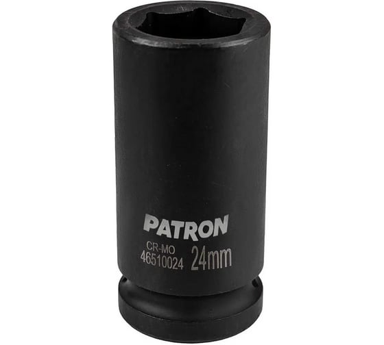Головка шестигранная ударная глубокая Patron 24мм, 3/4" P-46510024(65101) 1