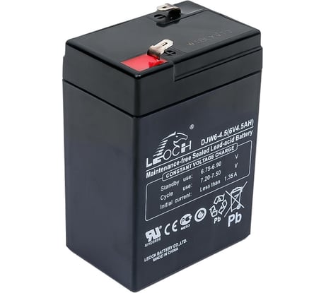 Аккумулятор для ИБП Leoch DJW6-4.5 6В, 4.5 Ач УТ-00001259