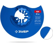 Полотно биметаллическое ЗУБР BIM d 85 мм, 21TPI, дисковое, чистый рез: твердое дерево, цветные металлы, пластик 15575-85